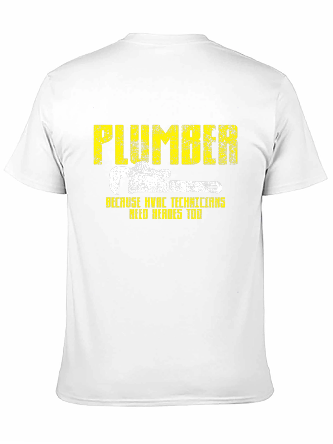 Plumber HVAC Technicians Hero Black Graphic T-Shirt