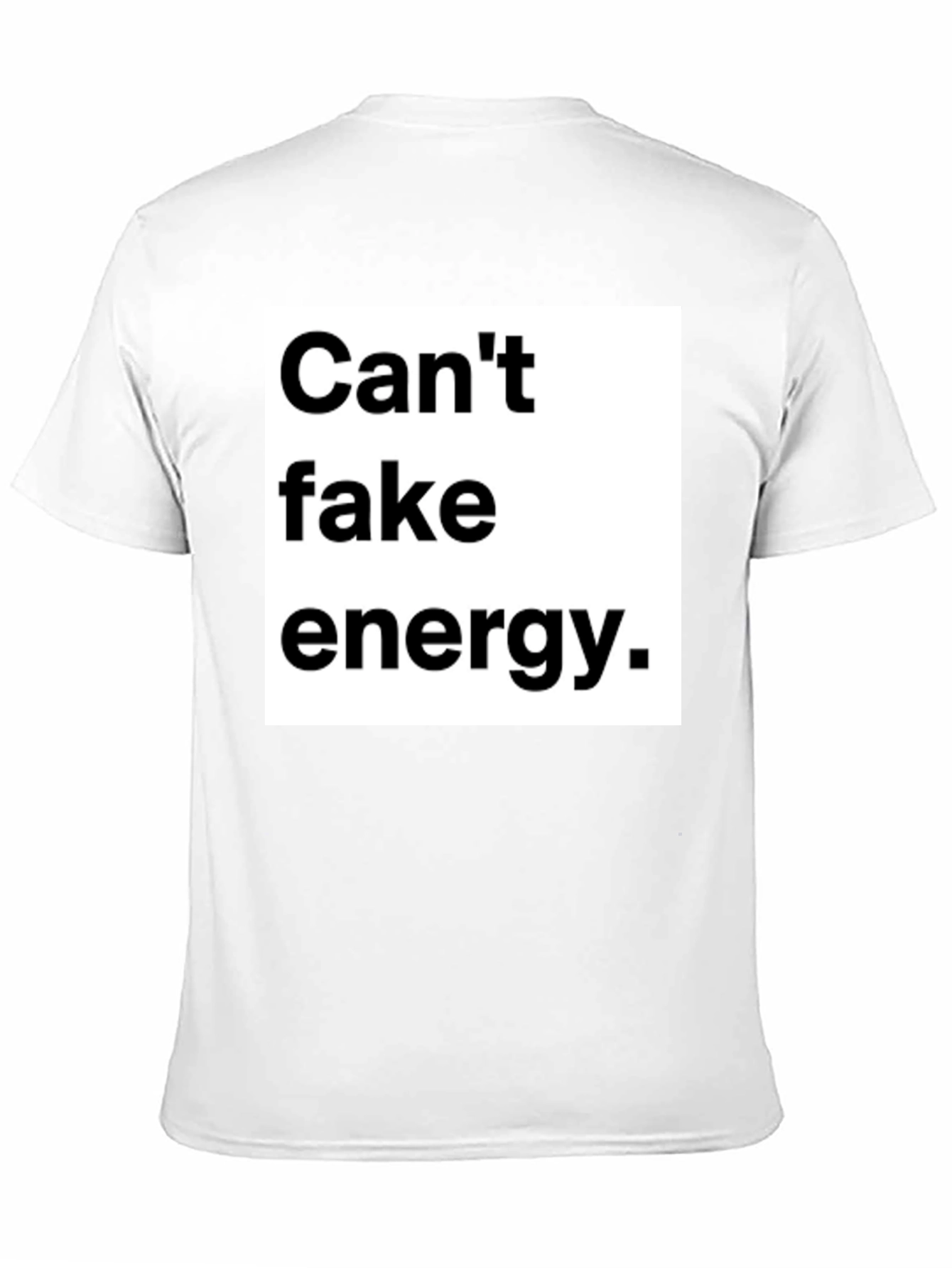 Cant Fake Energy Graphic Tee - Unisex Black T-Shirt
