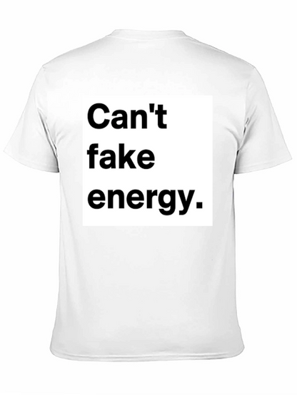 Cant Fake Energy Graphic Tee - Unisex Black T-Shirt