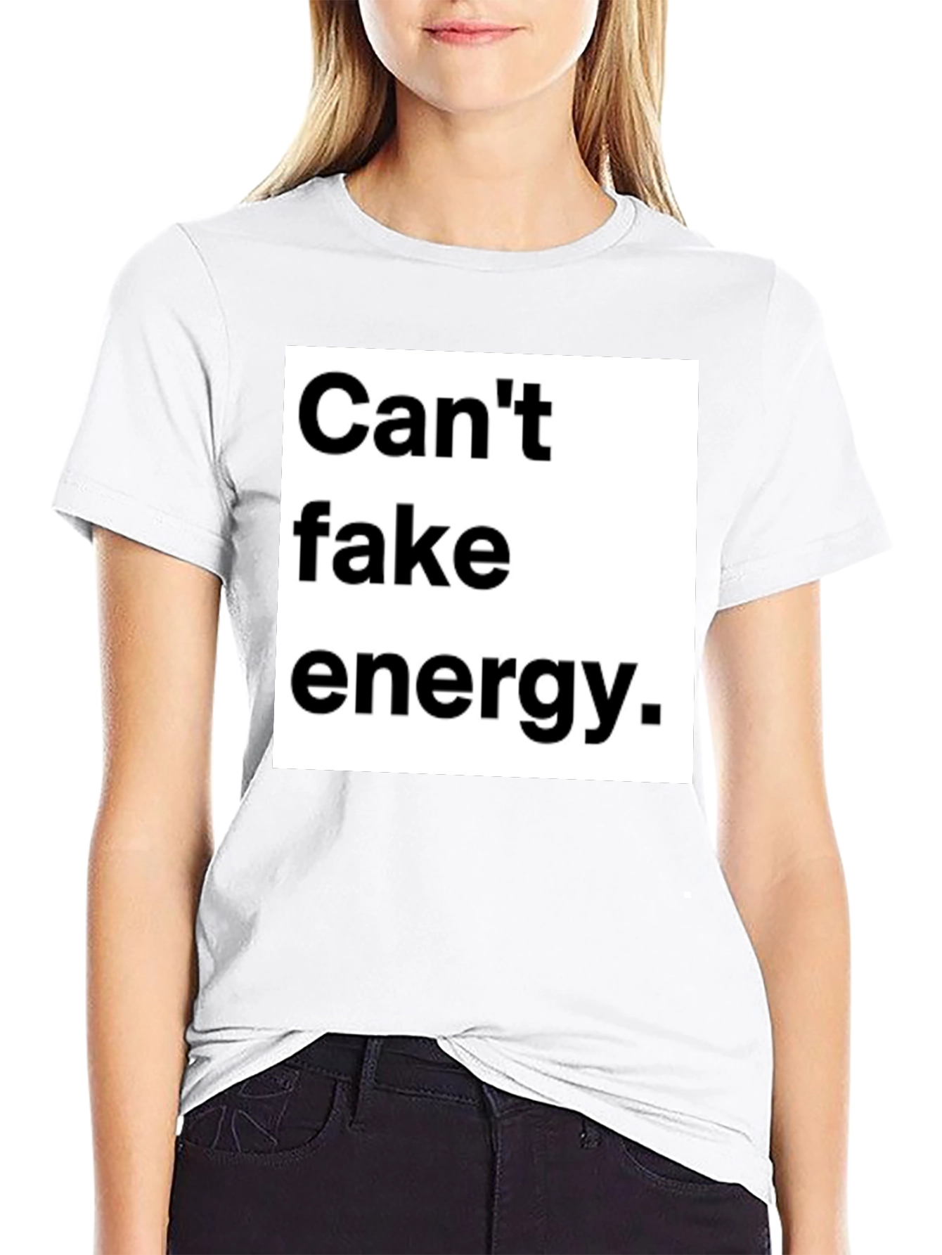 Cant Fake Energy Graphic Tee - Unisex Black T-Shirt