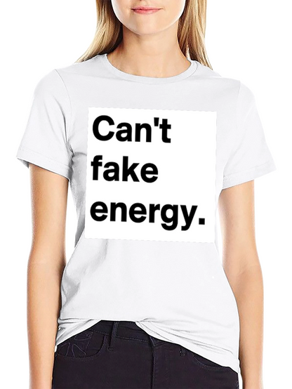 Cant Fake Energy Graphic Tee - Unisex Black T-Shirt
