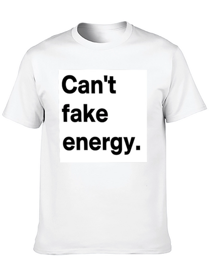 Cant Fake Energy Graphic Tee - Unisex Black T-Shirt