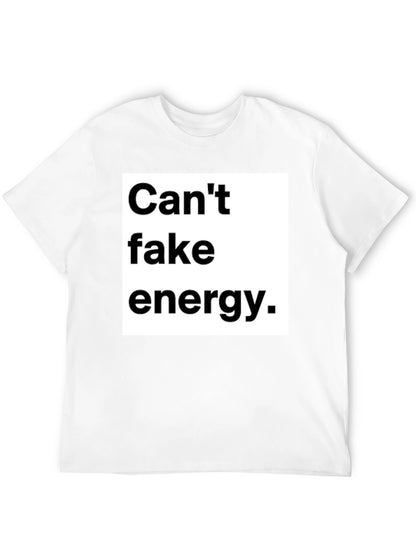 Cant Fake Energy Graphic Tee - Unisex Black T-Shirt