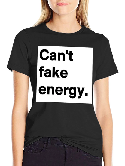 Cant Fake Energy Graphic Tee - Unisex Black T-Shirt