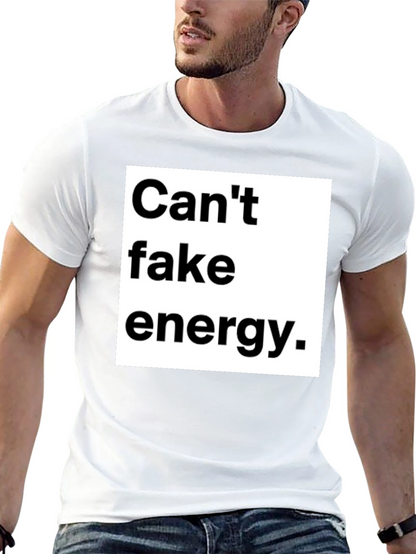 Cant Fake Energy Graphic Tee - Unisex Black T-Shirt
