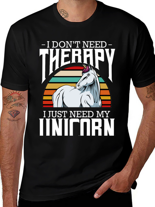 Unicorn Therapy Graphic Tee Shirt