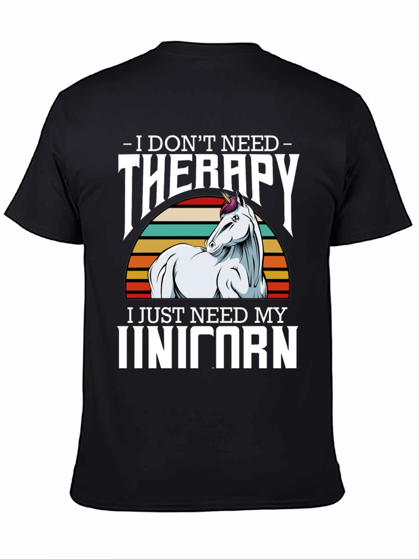 Unicorn Therapy Graphic Tee Shirt