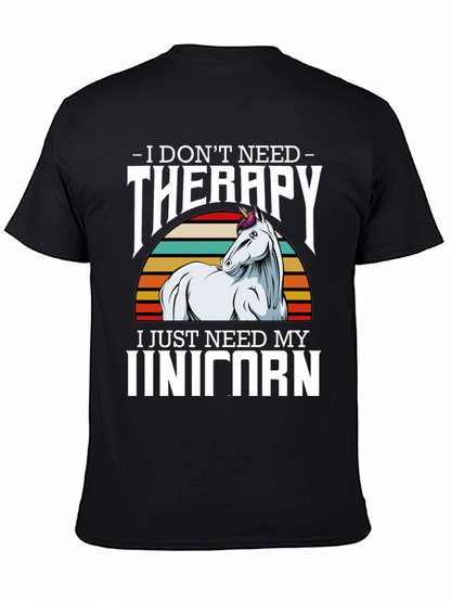 Unicorn Therapy Graphic Tee Shirt