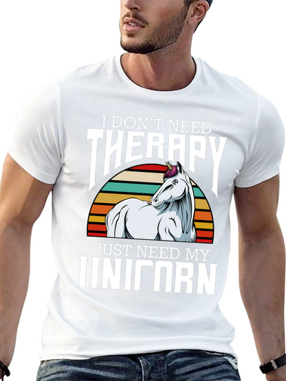 Unicorn Therapy Graphic Tee Shirt