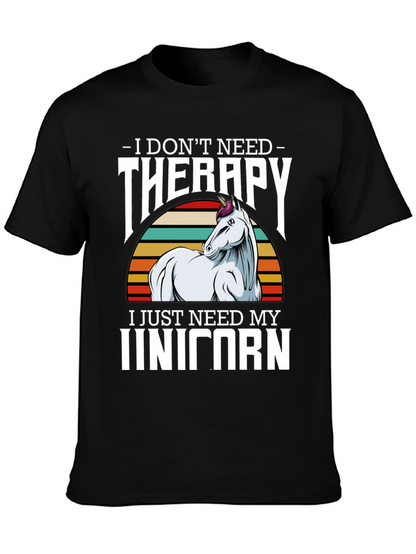 Unicorn Therapy Graphic Tee Shirt