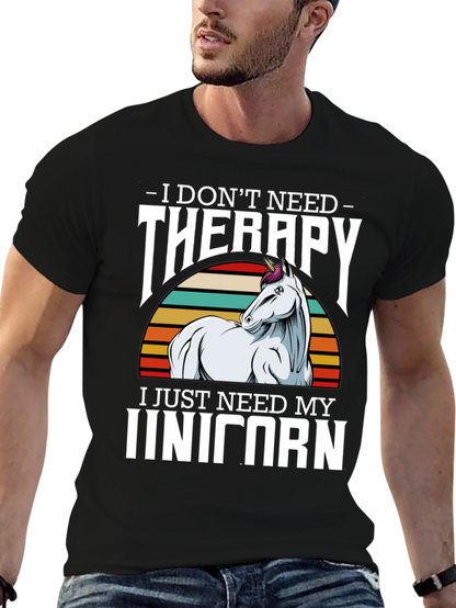 Unicorn Therapy Graphic Tee Shirt