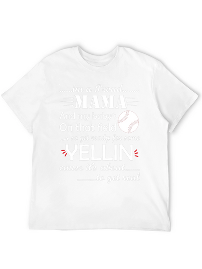 Proud Mama Baseball T-Shirt