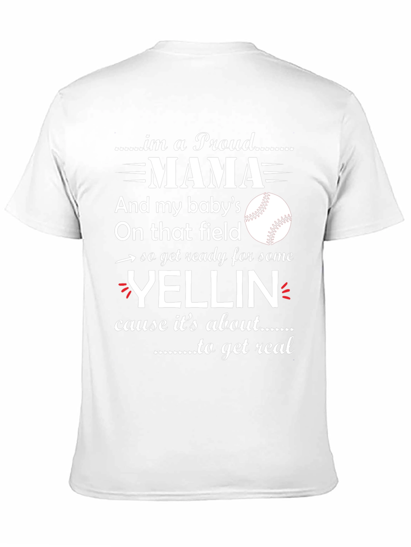 Proud Mama Baseball T-Shirt