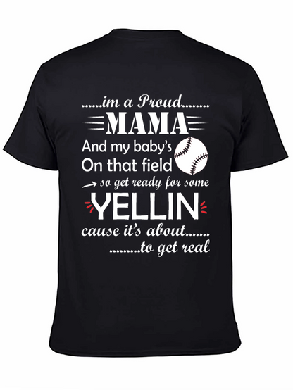 Proud Mama Baseball T-Shirt