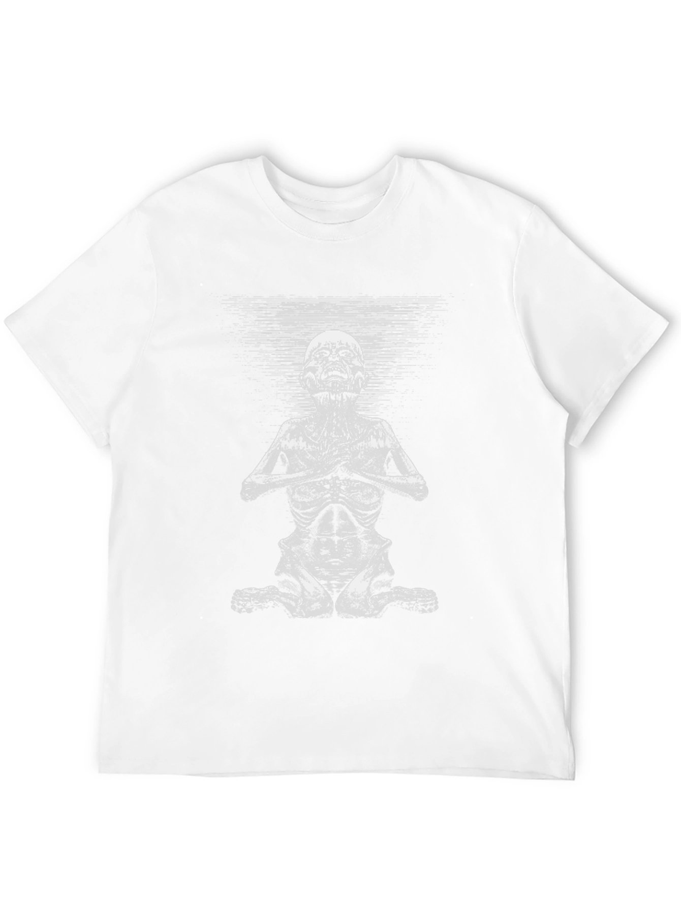Yoga Skeleton Graphic Tee - Black Cotton T-Shirt