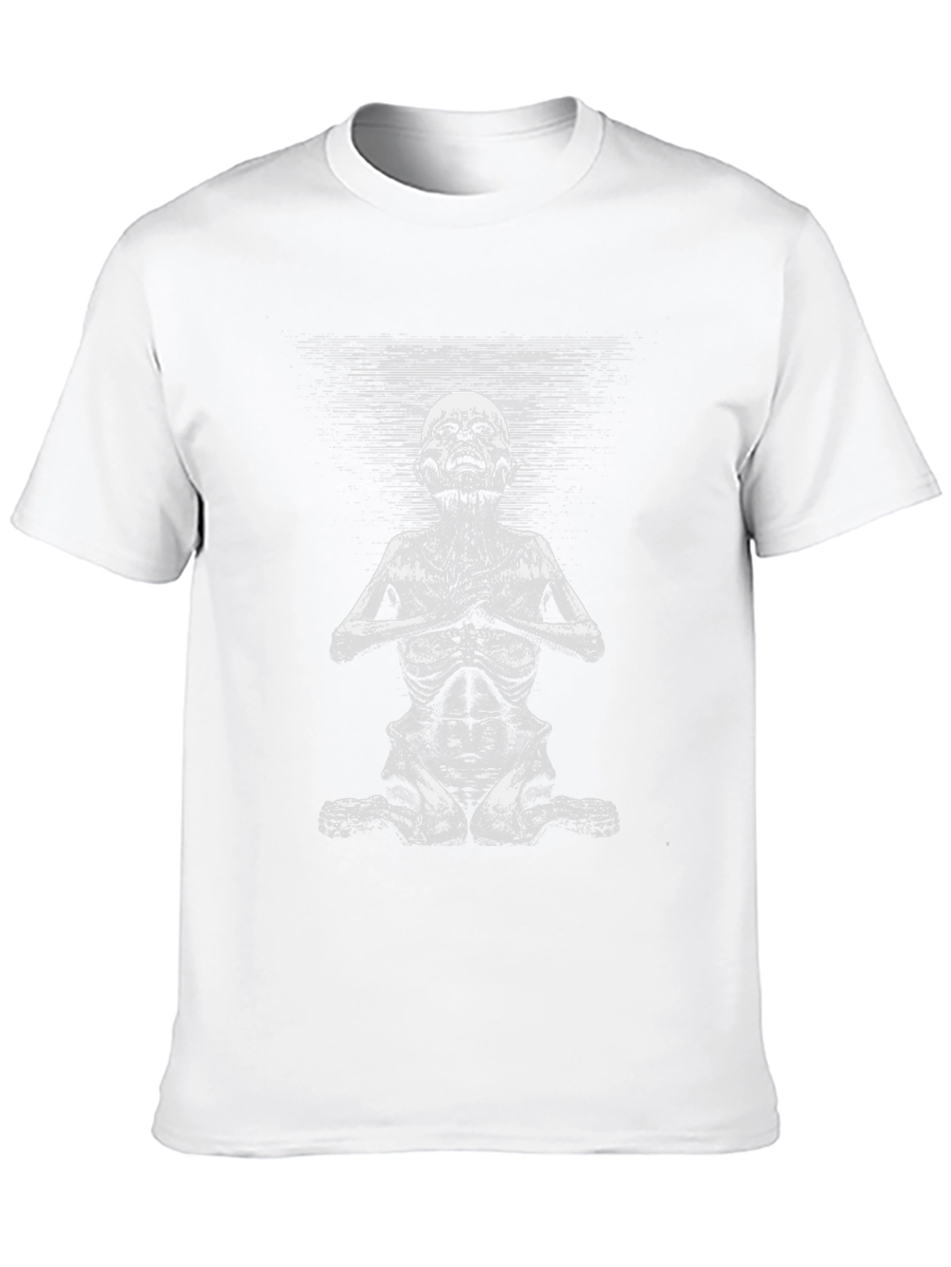 Yoga Skeleton Graphic Tee - Black Cotton T-Shirt