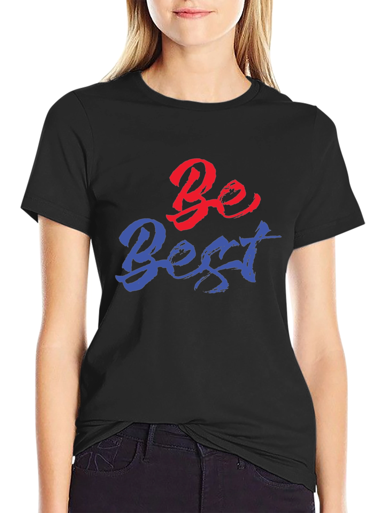 Be Best Graphic Tee - Trendy Black Shirt