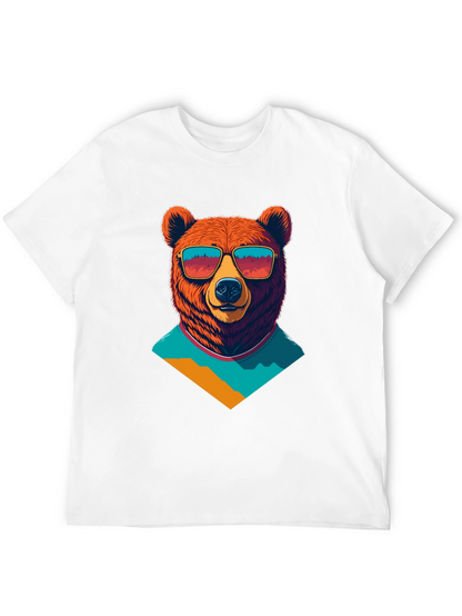 Cool Bear Graphic Tee - Black Cotton T-Shirt