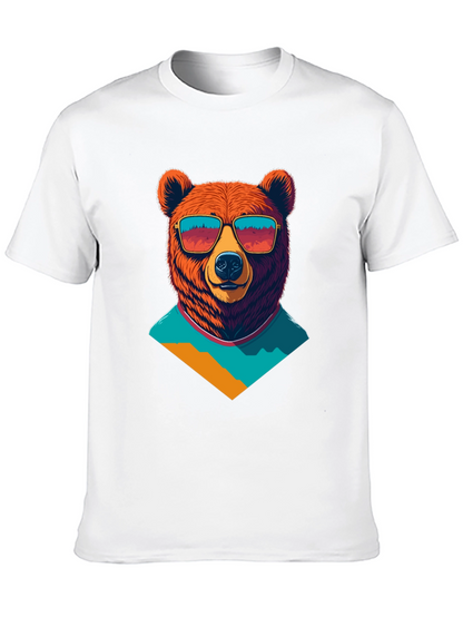 Cool Bear Graphic Tee - Black Cotton T-Shirt