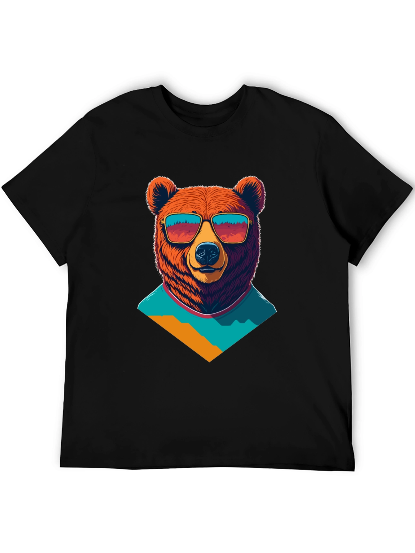 Cool Bear Graphic Tee - Black Cotton T-Shirt