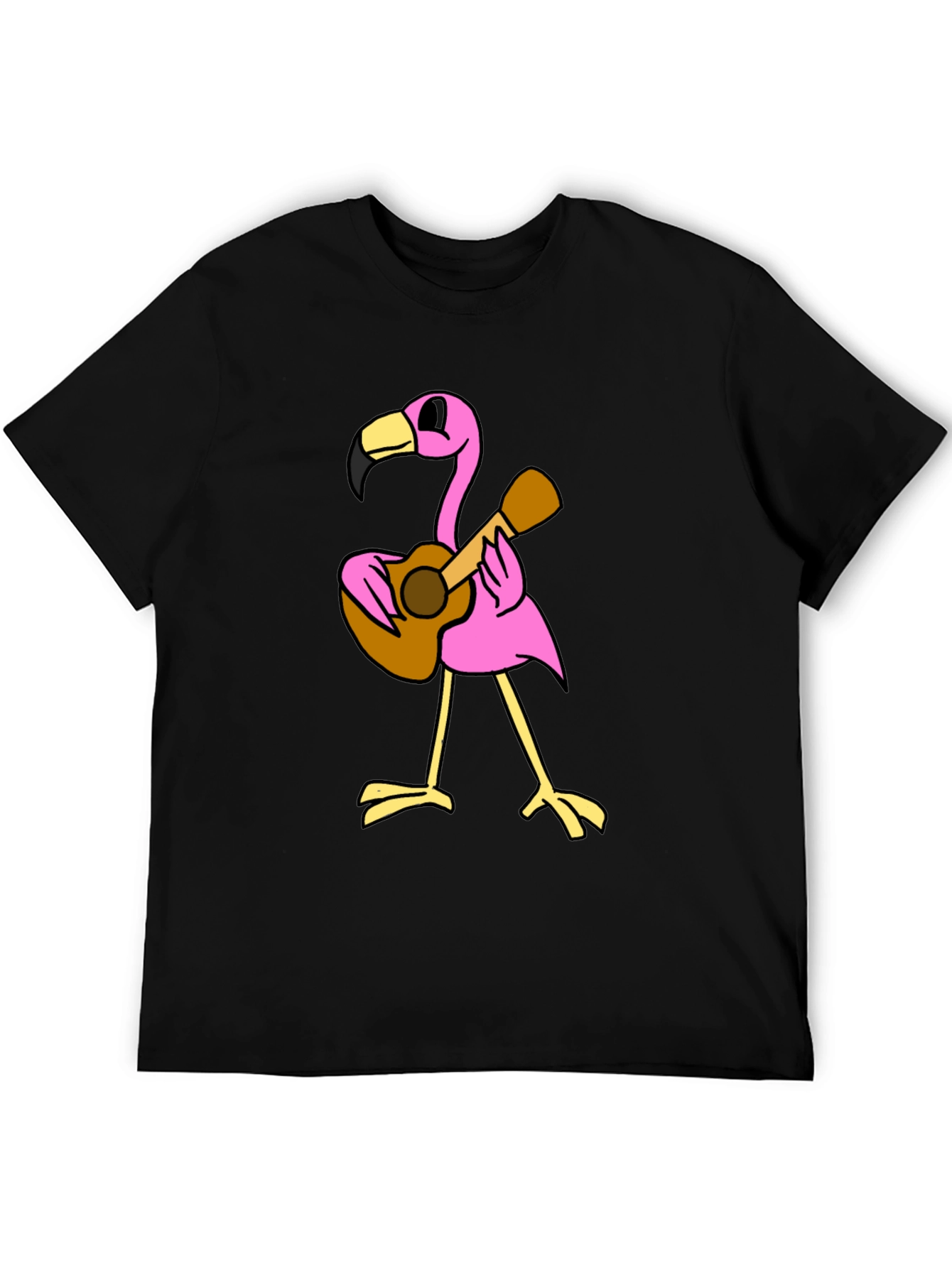 Flamingo Guitar Player Graphic Tee