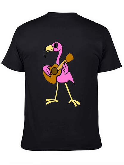 Flamingo Guitar Player Graphic Tee