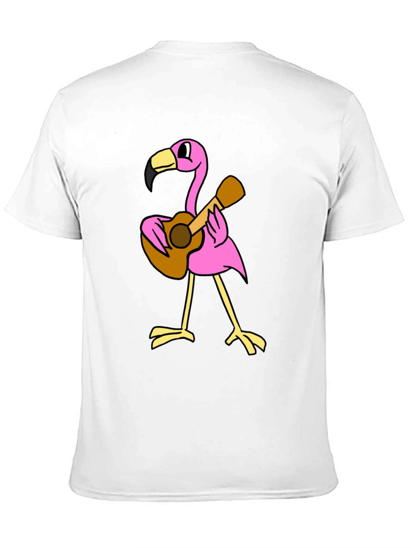Flamingo Guitar Player Graphic Tee