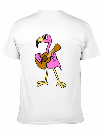 Flamingo Guitar Player Graphic Tee