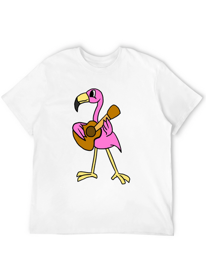 Flamingo Guitar Player Graphic Tee