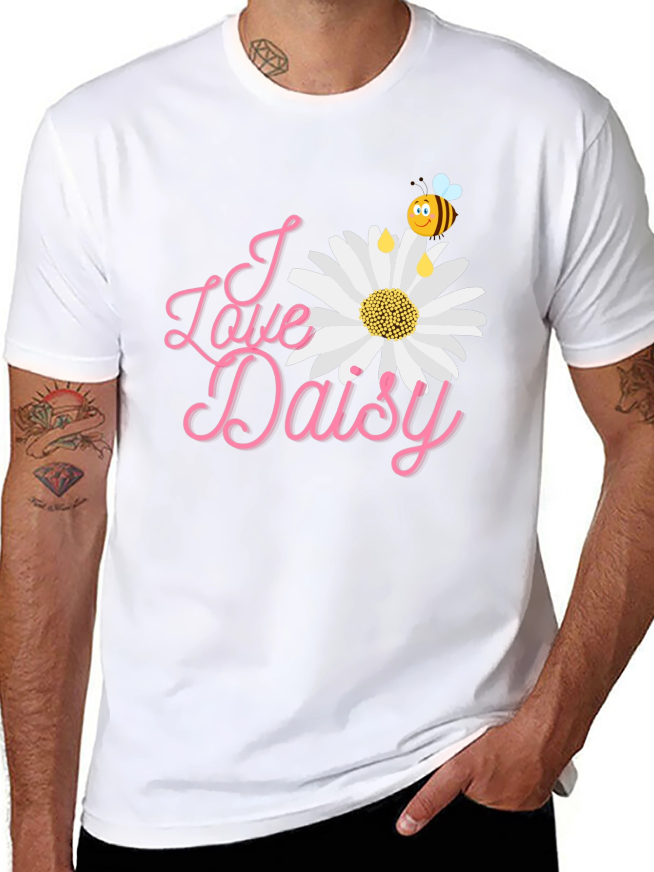 I Love Daisy T-Shirt - Floral Graphic Tee