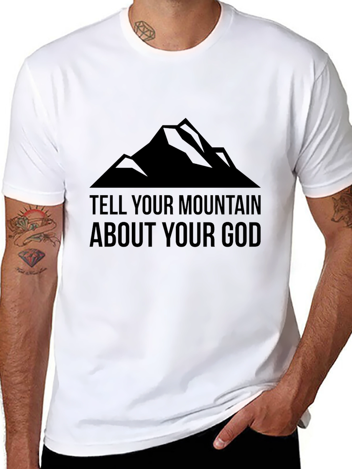 Mountain God Graphic Tee - Black T-Shirt