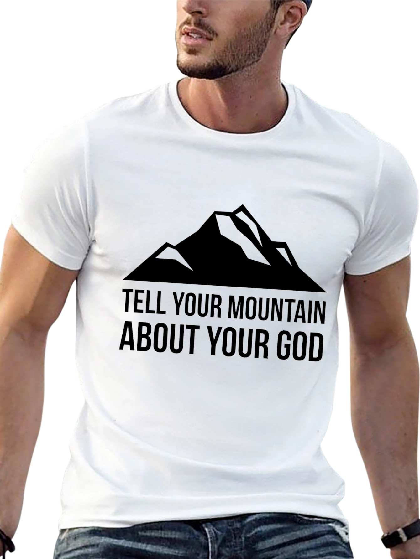 Mountain God Graphic Tee - Black T-Shirt