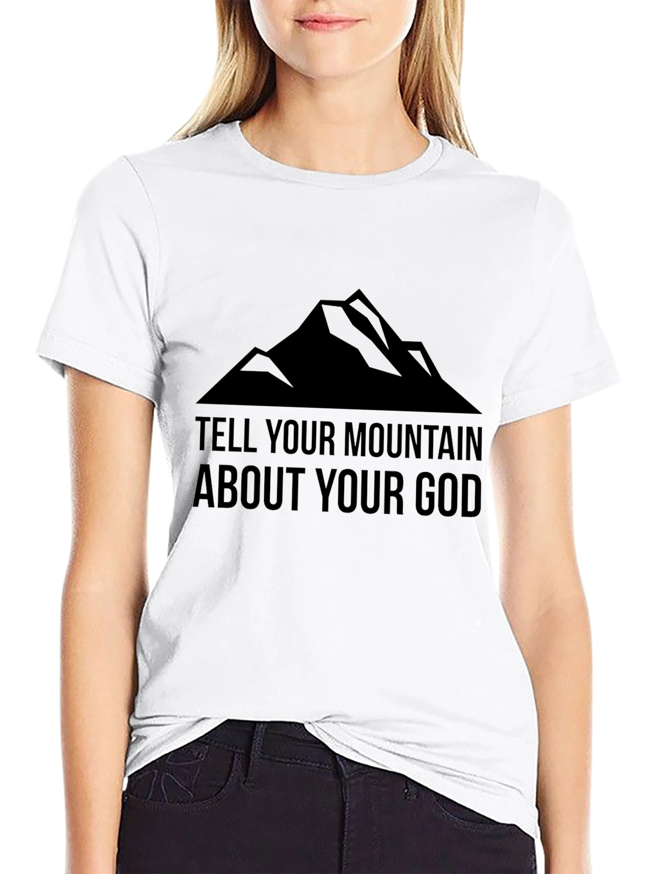 Mountain God Graphic Tee - Black T-Shirt