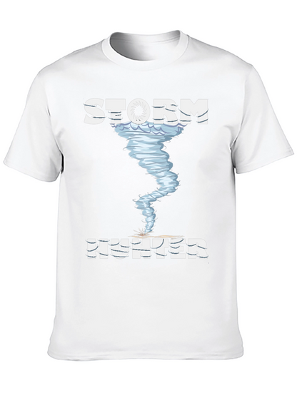 Storm Hunter Graphic Tee - Black Cotton T-Shirt