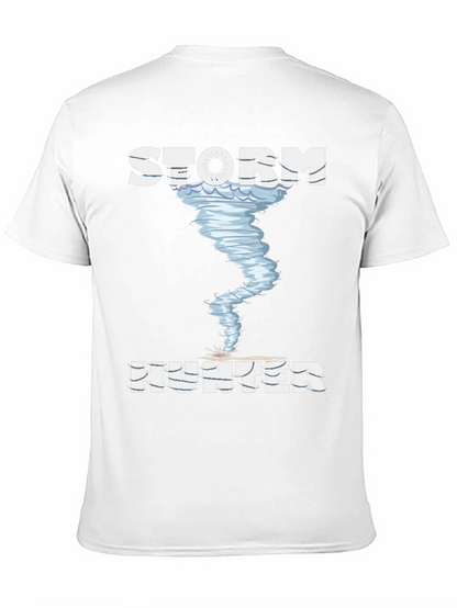 Storm Hunter Graphic Tee - Black Cotton T-Shirt