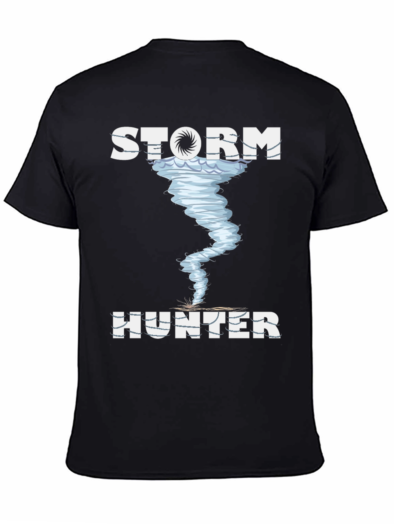 Storm Hunter Graphic Tee - Black Cotton T-Shirt