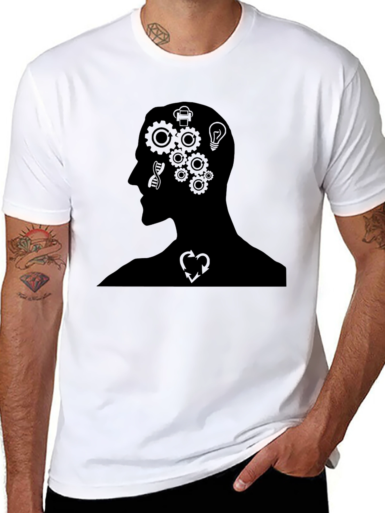 Mind in Motion Black Graphic Tee