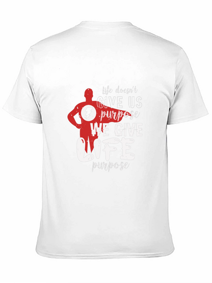 Life Purpose Graphic T-Shirt - Black