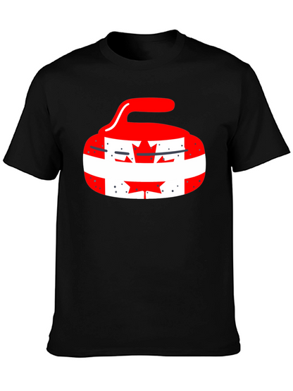Canadian Pride Curling Stone Graphic Tee