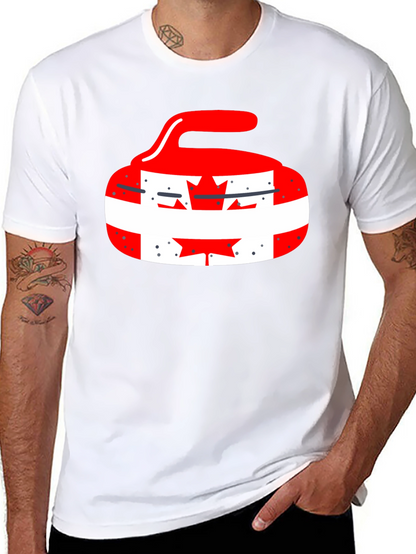 Canadian Pride Curling Stone Graphic Tee