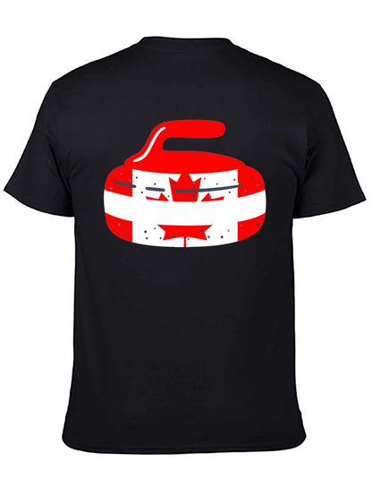 Canadian Pride Curling Stone Graphic Tee