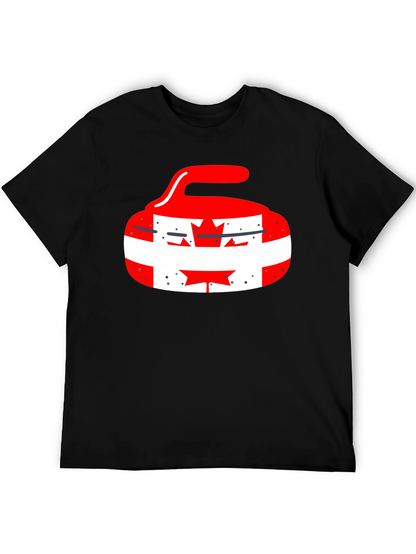 Canadian Pride Curling Stone Graphic Tee