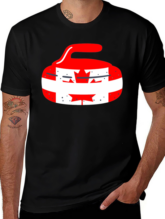Canadian Pride Curling Stone Graphic Tee