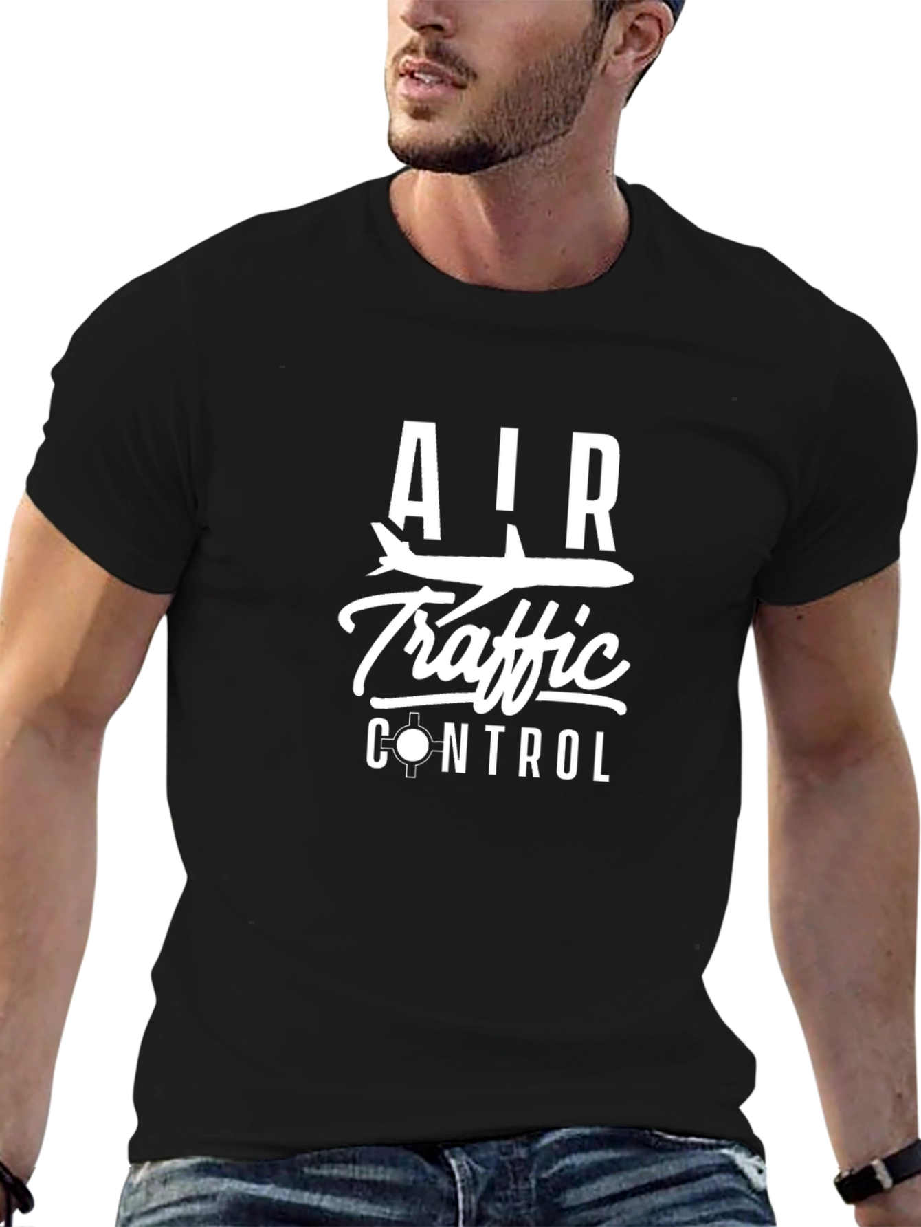 Air Traffic Control Graphic Tee - Black