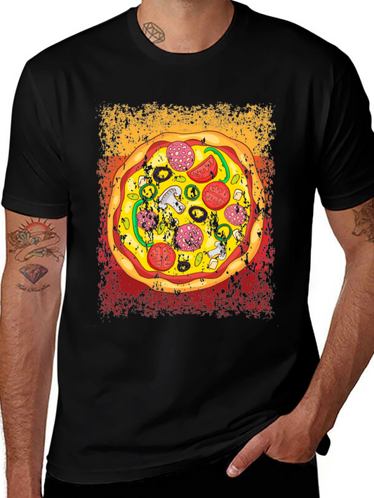 Pizza Graphic T-Shirt - Unisex Crew Neck Tee