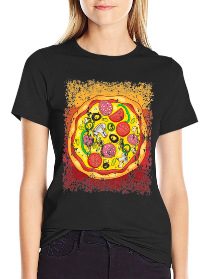 Pizza Graphic T-Shirt - Unisex Crew Neck Tee