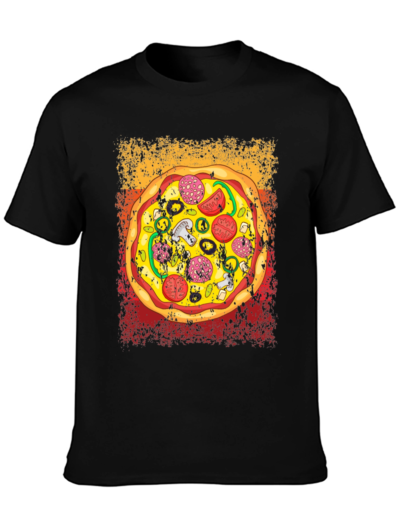 Pizza Graphic T-Shirt - Unisex Crew Neck Tee
