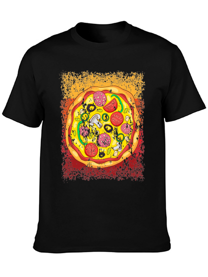 Pizza Graphic T-Shirt - Unisex Crew Neck Tee