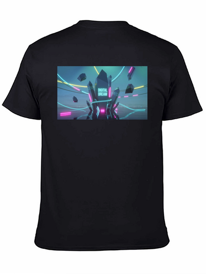 Digital Dream Graphic Tee - Mens Black T-Shirt