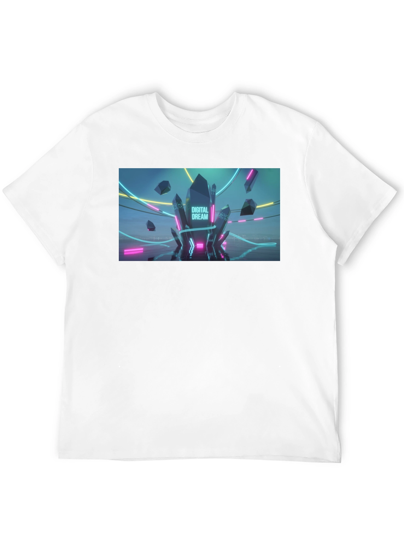 Digital Dream Graphic Tee - Mens Black T-Shirt